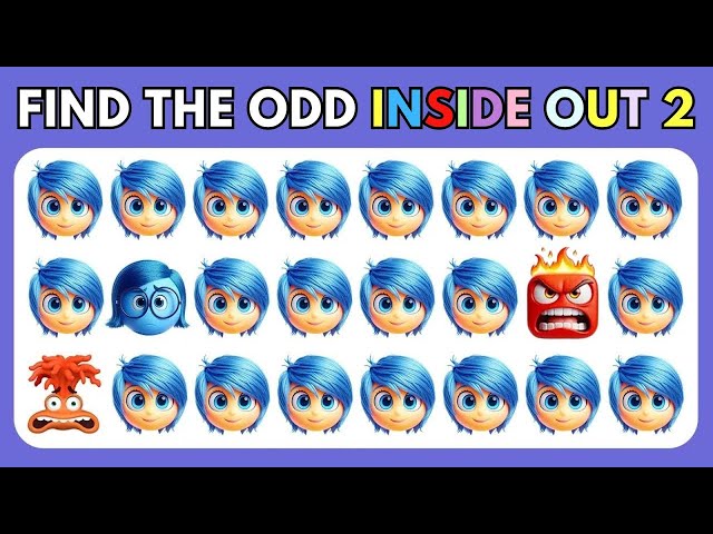 Find the ODD One Out INSIDE OUT 2 Edition | INSIDE OUT 2 Movie Quiz | Emoji Quiz