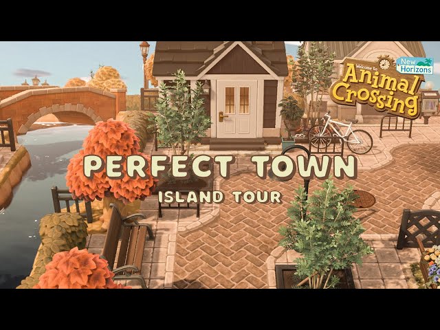 Realistic & Natural Town Island Tour // Animal Crossing New Horizons