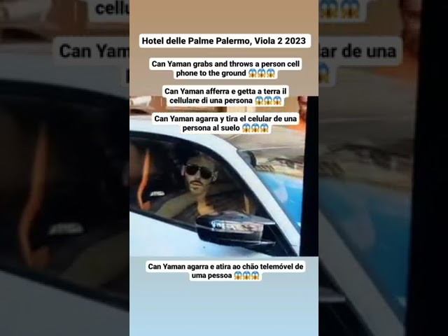 CAN YAMAN TIRA AL SUELO TELEFONO A 1 PERSONA,AGRESIVO Y ARROGANTE CON FANS SALIR HOTEL PALERMO