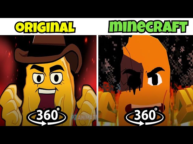 360º VR Twiddlefinger but SWAPPED Origianl vs Minecraft