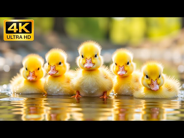 Baby Animals 4K HDR | Colorful Diversity In The Big And Fun World Of Animals With Nature Sounds