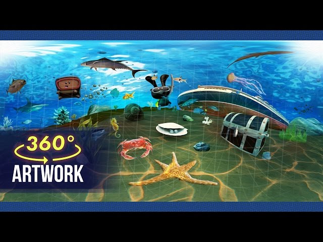 Underwater treasure | VR experience 360 video | Cosmonaute 360 #Dessignare