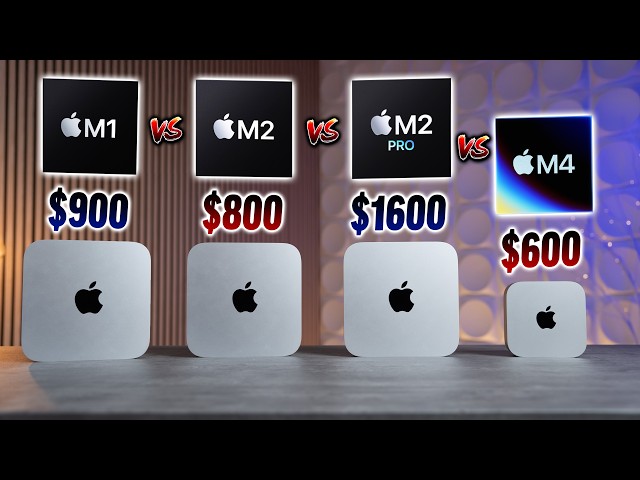 $600 M4 Mac mini vs M1/M2/M2 Pro minis - HOLY MOLY APPLE