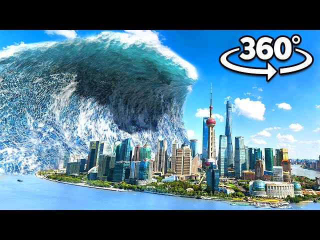 360° TSUNAMI WAVE FLOODS THE APARTMENT - Natural Disaster in Your Flat VR 360 Video 4k ultra hd