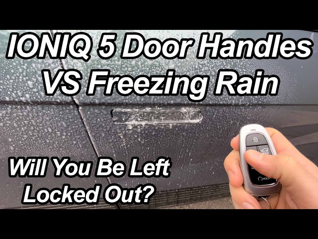 Can the Door Handles Break Through Ice? | Hyundai Ioniq 5 | Kia EV6 | Genesis GV60