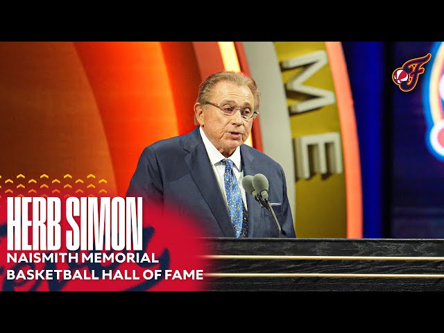 Herb Simon Full Naismith Basketball Hall of Fame Enshrinement Speech | Indiana Fever