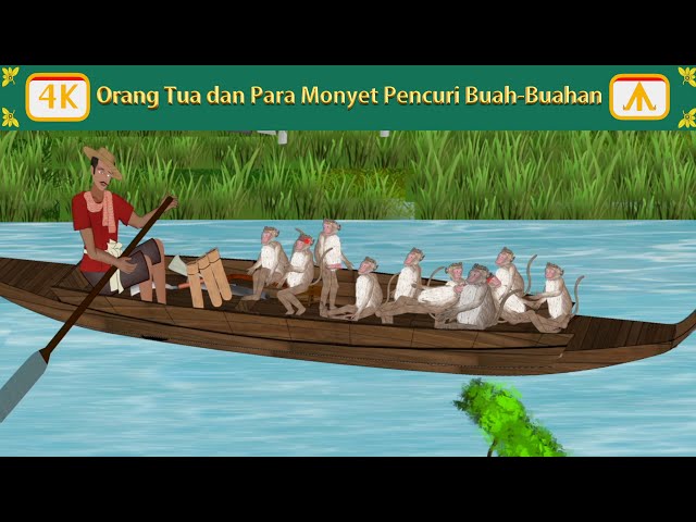 Orang Tua dan Para Monyet Pencuri Buah Buahan | Airplane Tales Indonesian