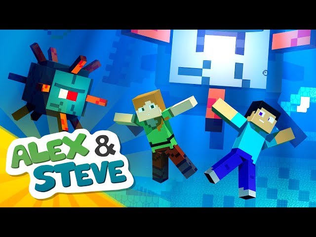 GUARDIANS - Alex and Steve Life (Minecraft Animation)