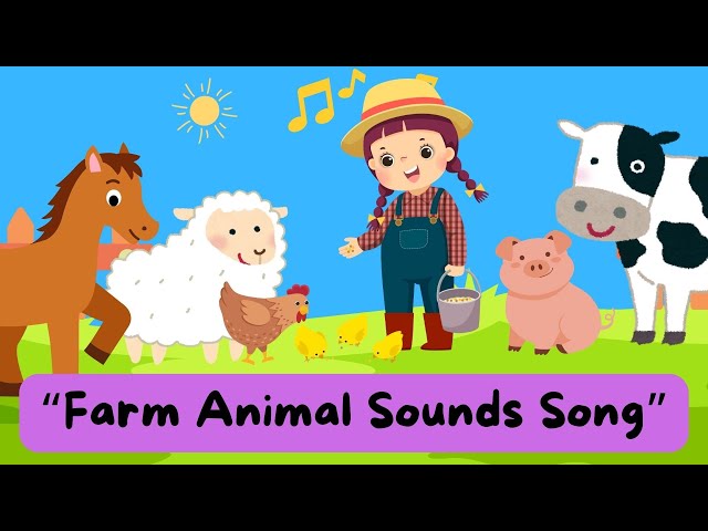 Farm Animal Sounds Song for Kids | BooBooABC #kidssongs #animalsounds