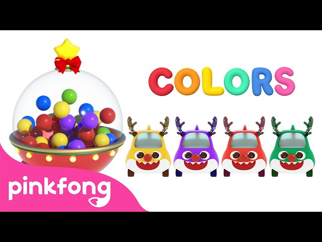 Learn Colors with Christmas Baby Cars | We Wish You a Merry Christmas🎄 | Pinkfong Baby Shark Colors