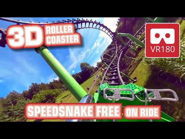 extreme VR Roller Coaster VR180 3D  | SPEEDSNAKE FREE VR360 crazy onride POV - Fort Fun #Oculus