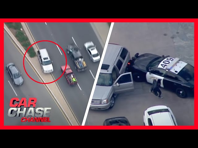 WILD CHASE: 18-year-old wanted for murder, 2 minors arrested after hot pursuit | Car Chase Channel