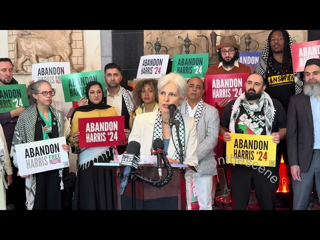 Jill Stein, Green Party Presidential Candidate, Speaks at Abandon Biden Press Conference in Chicago