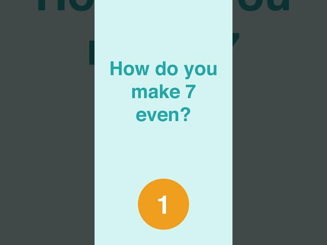 Trivia Quiz: How do you make 7 even? #funny #jokes #comedy