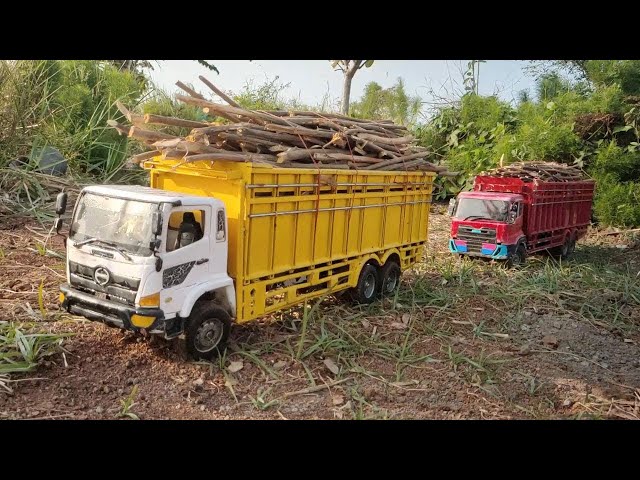 Mobil Truk Oleng RC Canter Fuso 220ps Muat Tanah Dump Truck Tronton Isuzu Giga, Hino 500, Ud Quester