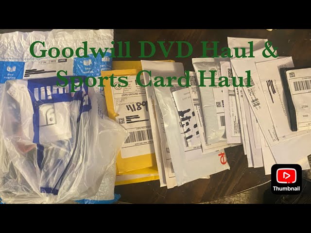 Goodwill DVD Haul & eBay Sports Card Haul