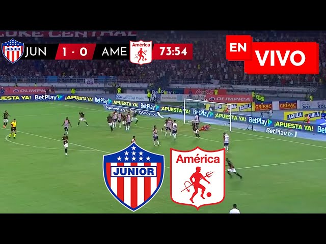 🔴 JUNIOR VS AMERICA PARTIDO EN VIVO / CUADRANGULARES LIGA BETPLAY 2024