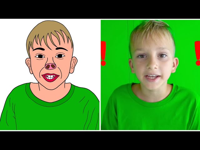 Vlad and Niki Four Colors Playhouse Challenge | Funny Drawing Meme