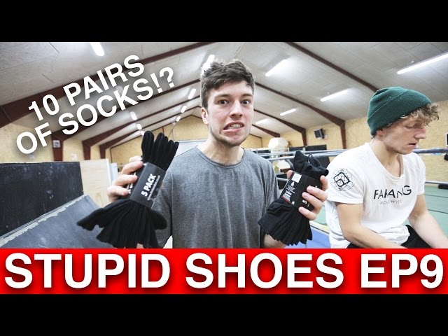 Parkour in 10 PAIRS OF SOCKS?!  - Stupid Shoes Parkour EP9