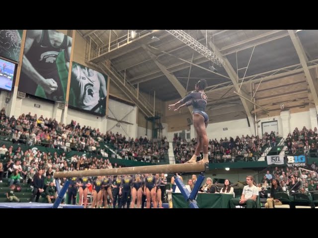 Gabby WIlson, Michigan 2023 Beam vs MSU