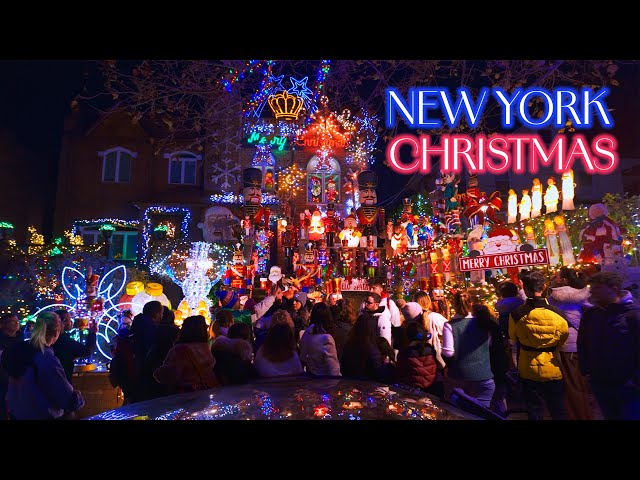 NYC Christmas 🌟 2023 Dyker Heights Christmas Lights Tour, New York