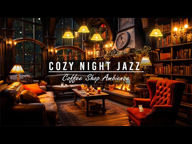 Ethereal Piano Late Night Jazz ☕ Cozy Coffee Shop with Jazz Relaxing Music for Sleep, Work, Study