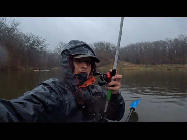 Fishing In Freezing Cold Rain... The Monsters Are Out