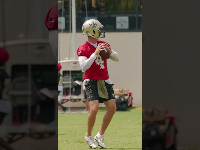 Derek Carr 🎯 Saints Minicamp 2024 #saints #nfl #shorts