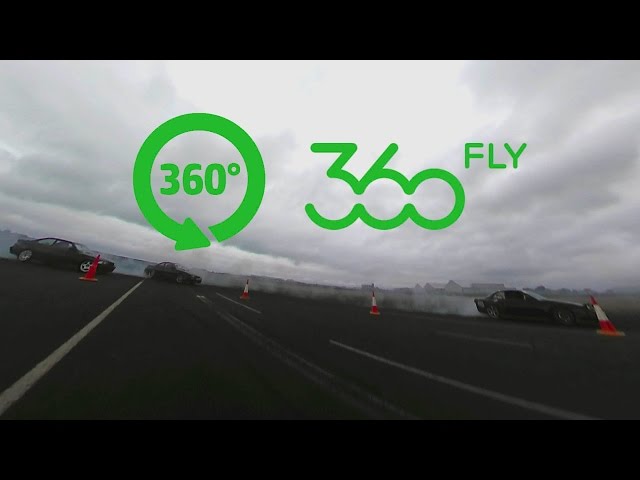 Drifting action in 360 degrees - Isle of Man - 360Fly 4k!