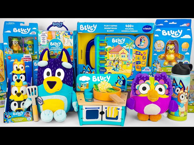 Bluey Toy Collection Unboxing Review 🐾 Wooden Fancy Restaurant Playset & Chattermax Plush Toy ASMR