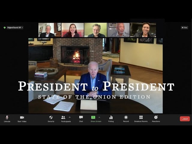 President Biden Has Zoom Call w/ Movie Stars for Speech Advice