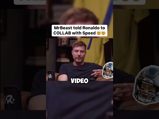 Mr beast Tells Ronaldo To Collab With Speed 😱 #shorts #mrbeast #cristianoronaldo