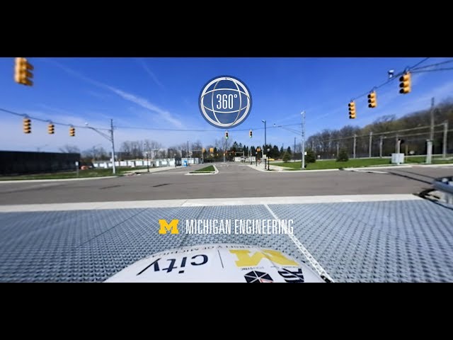 Tour Mcity in a driverless car - 360 degree video