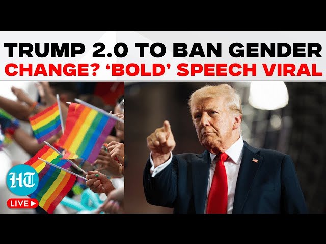 Donald Trump Speech Live | Gender Change Ban Next? Bold Speech Viral | U.S Election | Trump Cabinet