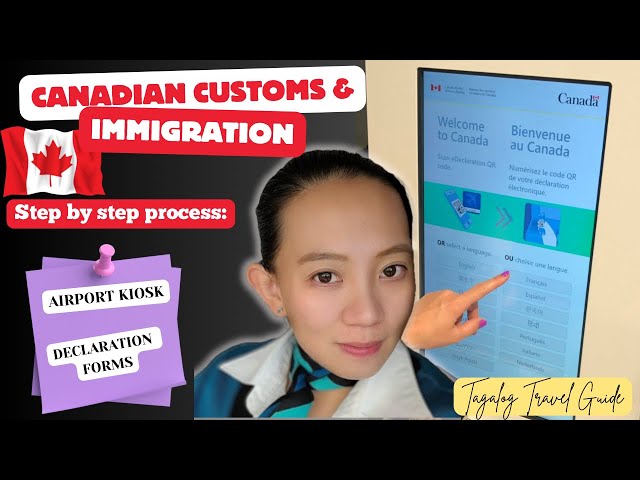 AIRPORT KIOSK AT DECLARATION FORM SA CANADA CUSTOMS & IMMIGRATION| Tagalog Travel Guide