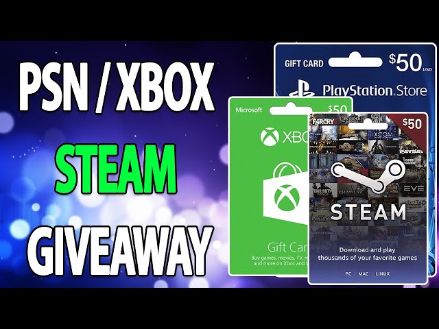 PSN / XBOX / STEAM CODES GIVEAWAY - FREE XBOX GIFT CARD CODES LIVE