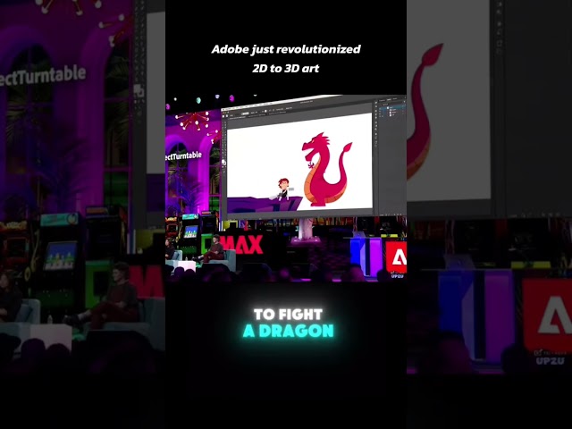 Adobe Max just revolutionised 2D to 3D Art