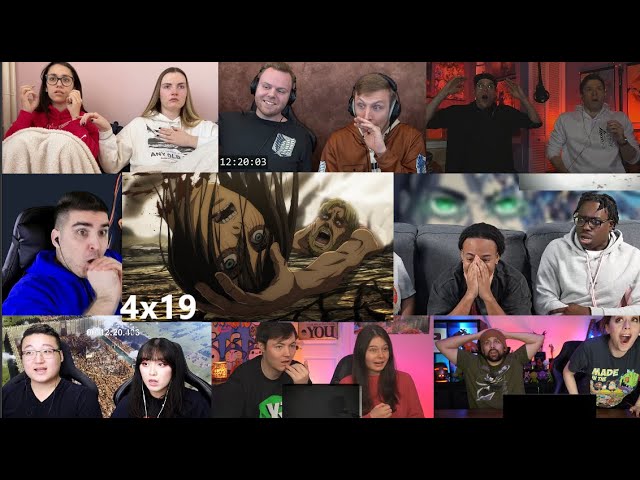 Attack On Titan 4x19 Reaction Mashup | Gabi Shoots Eren 😂