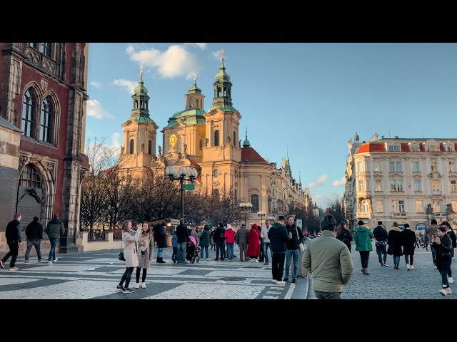 Prague (Praha) Walking Tour, Old Town, Capital of Czech Republic, 2022 | 4K HDR 60 FPS | ASMR