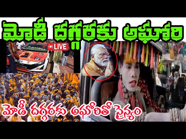 Live : మోడీ దగ్గరకు అఘోరితో పాటు  గురువు  |Aghori to Modi |  @nnmediatrending