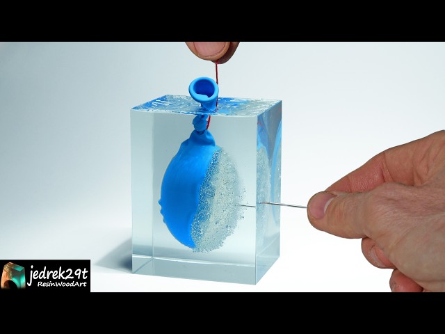 Balloon EXPLODES in Clear Epoxy Resin. What happens?