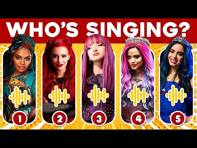 Guess Who's SINGING 🎵 Descendants: The Rise of Red ❤️ Red, Chloe, Jay, Uliana, Mal, Evie, Carlos...