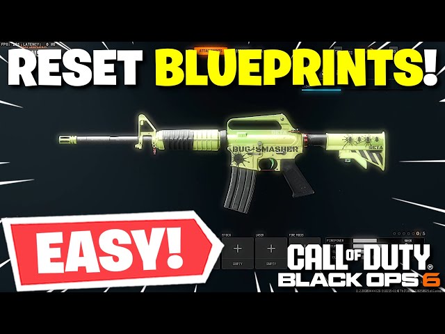 Black Ops 6 - How To Reset Blueprints - How To Get Back Original Attachments! Fix Broken Blueprints!