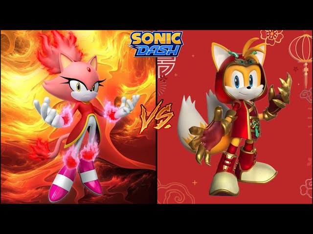 Sonic Dash Season 2 Burning Blaze vs Dragonclaw tails