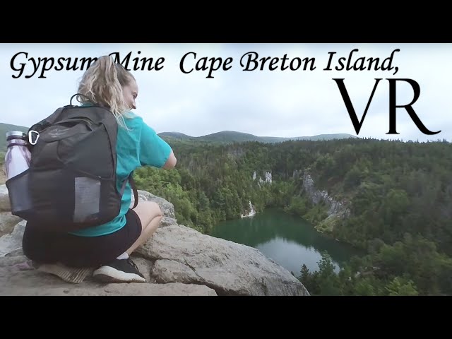 Gypsum mine Cheticamp, Cabot Trail VR 180