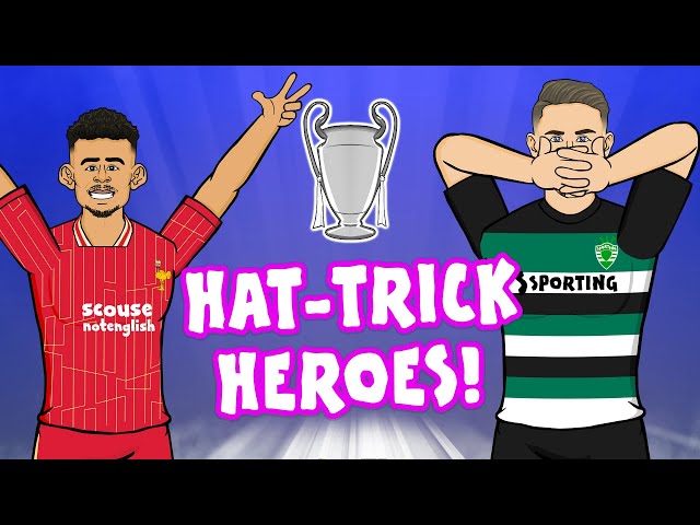 GYÖKERES & DIAZ - UCL Hat-Trick Heroes🔥 Sporting 4-1 Man City Champions League Highlights