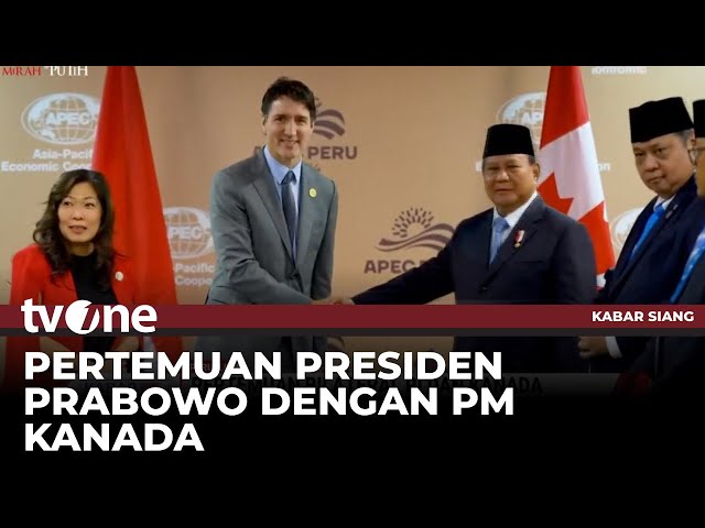 Presiden Prabowo Bertemu PM Kanada di Sela KTT APEC | Kabar Siang tvOne