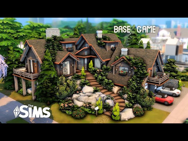 The sims 4 Brook Mountain House | BASE GAME+GALLERY ART | Stop motion | No CC |