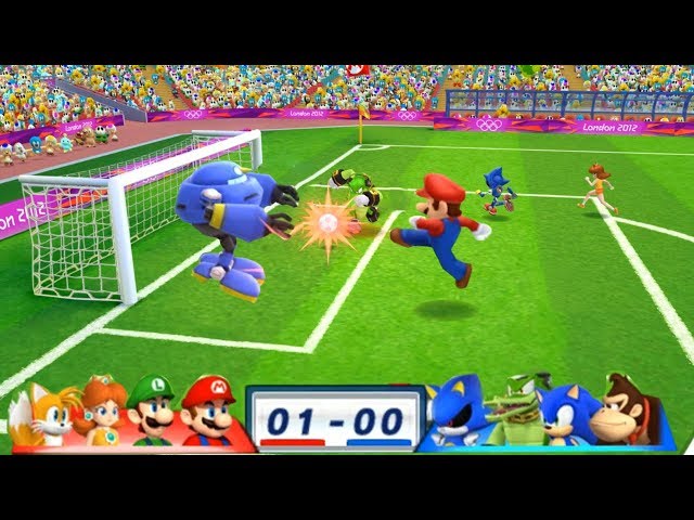 Mario & Sonic At The London 2012 Olympic Games Football #118 With Mario, Luigi, Daisy, Tails