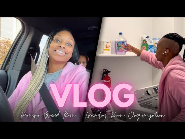 VLOG | Panera Bread Run + Laundry Room Organization